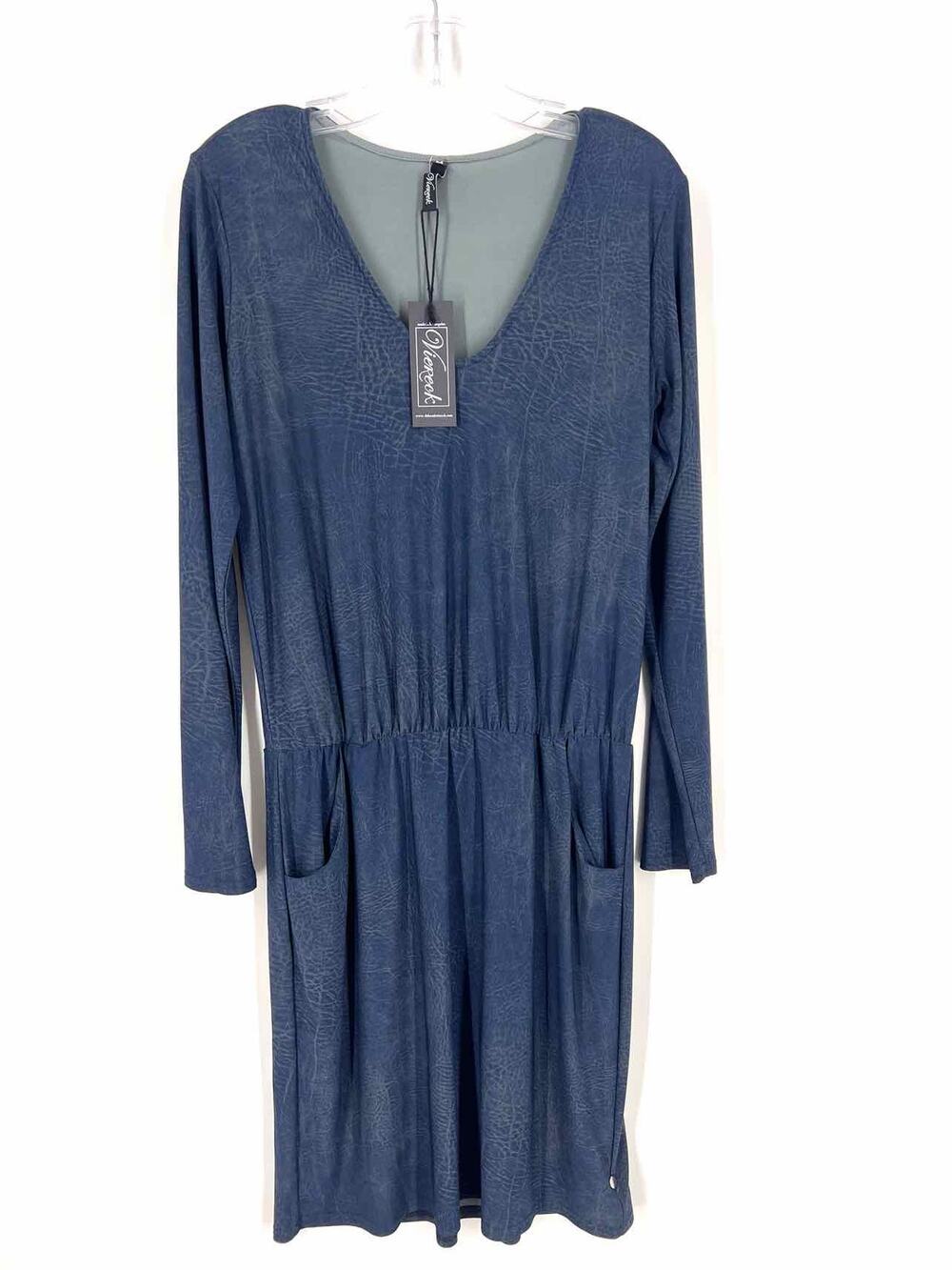Viereck Size M Navy/Gray Crackle NEW Designer Dress
